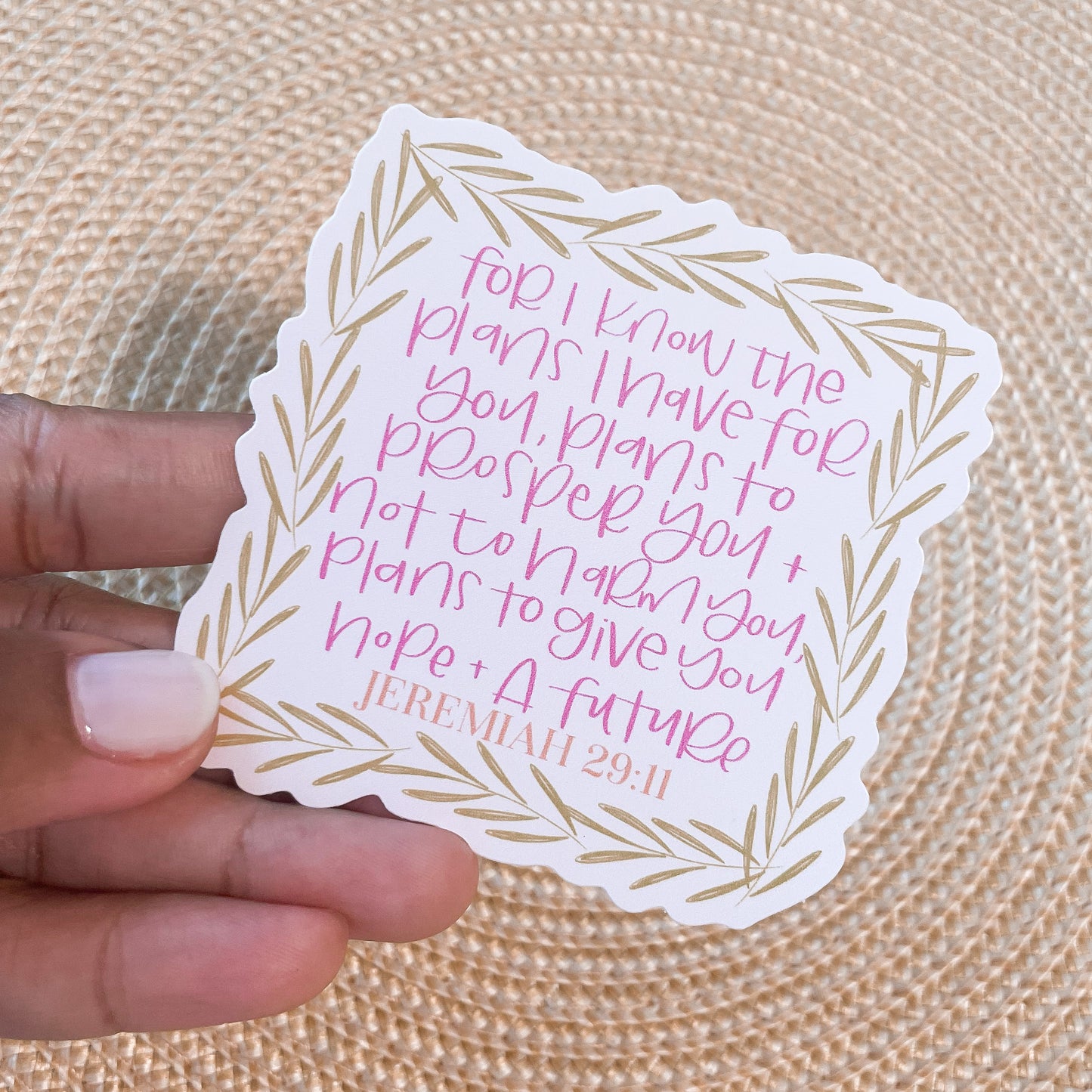 JEREMIAH 29:11 STICKER