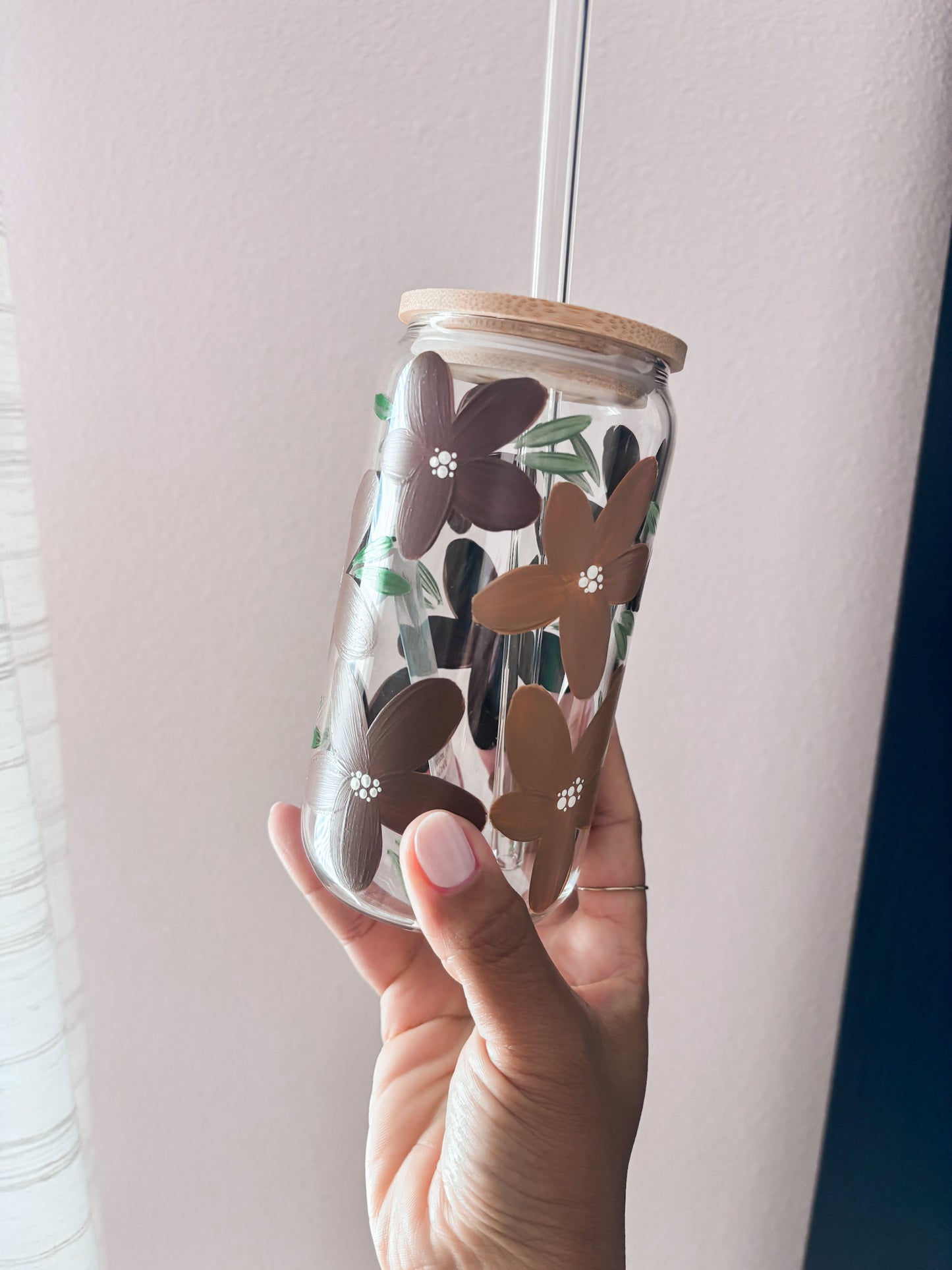 BABY GIRL 16OZ GLASS TUMBLER