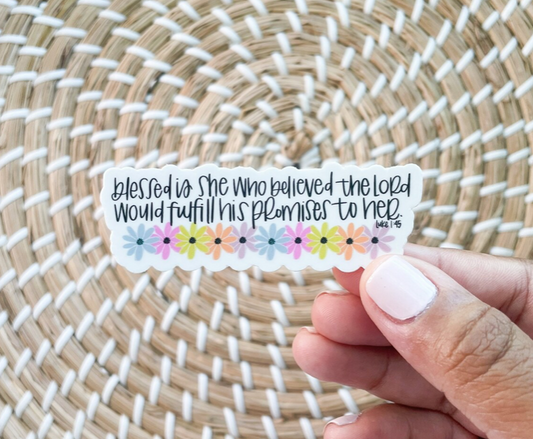 Blessed is She - Luke 1:45 Sticker image 0