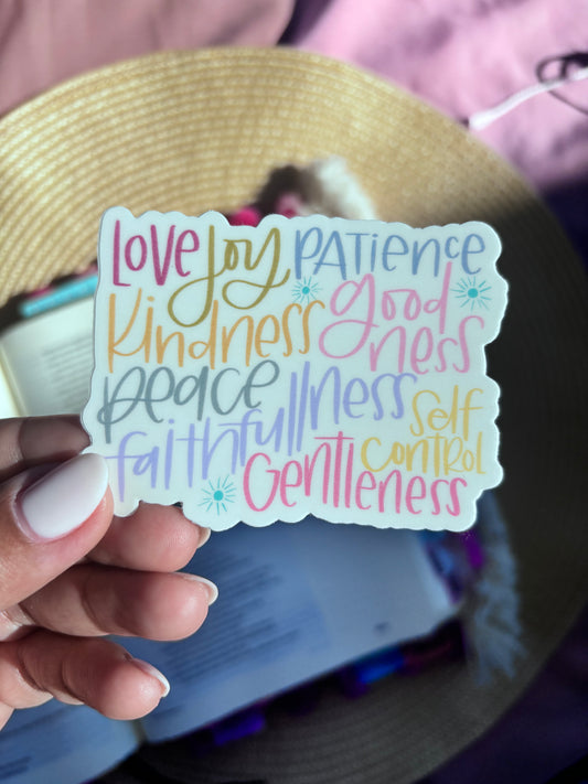FRUITS OF THE SPIRIT STICKER