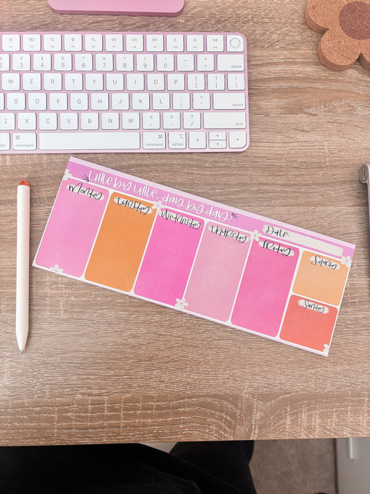 BRIGHT WEEKLY NOTEPAD