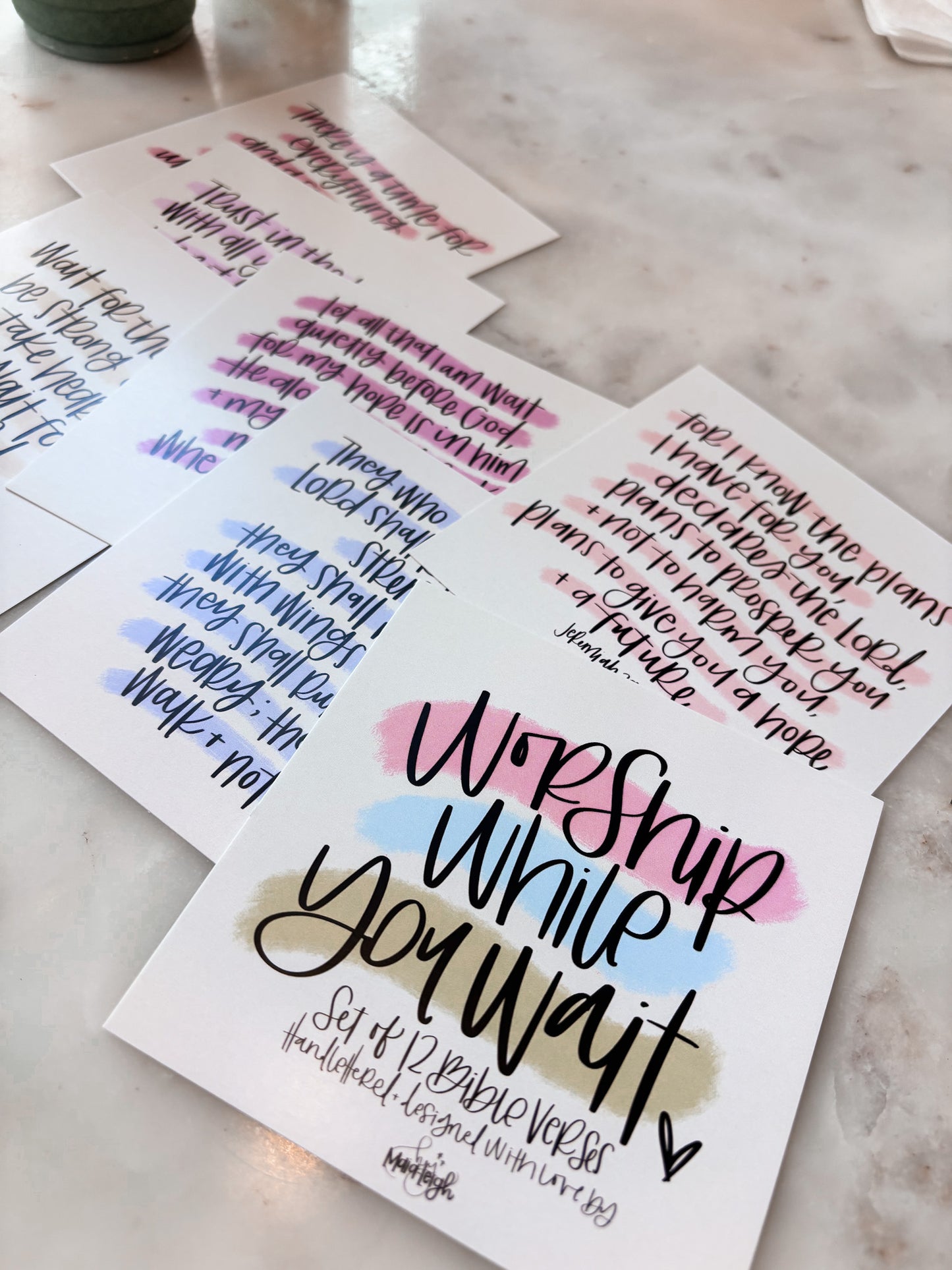 WORSHIP WHILE YOU WAIT SCRIPTURE CARD PACK