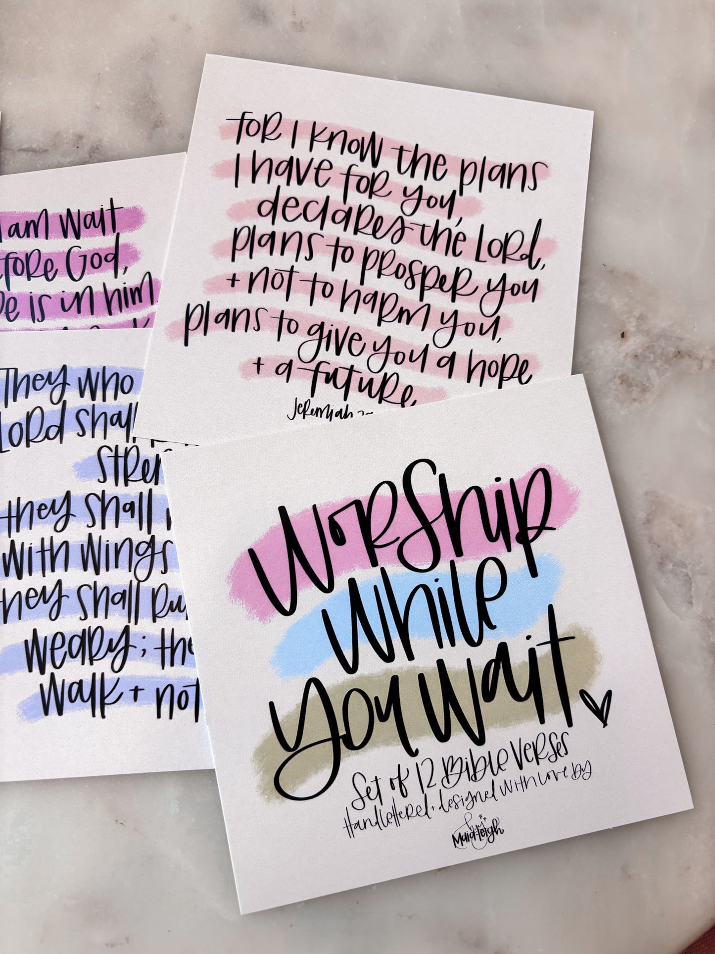 WORSHIP WHILE YOU WAIT SCRIPTURE CARD PACK