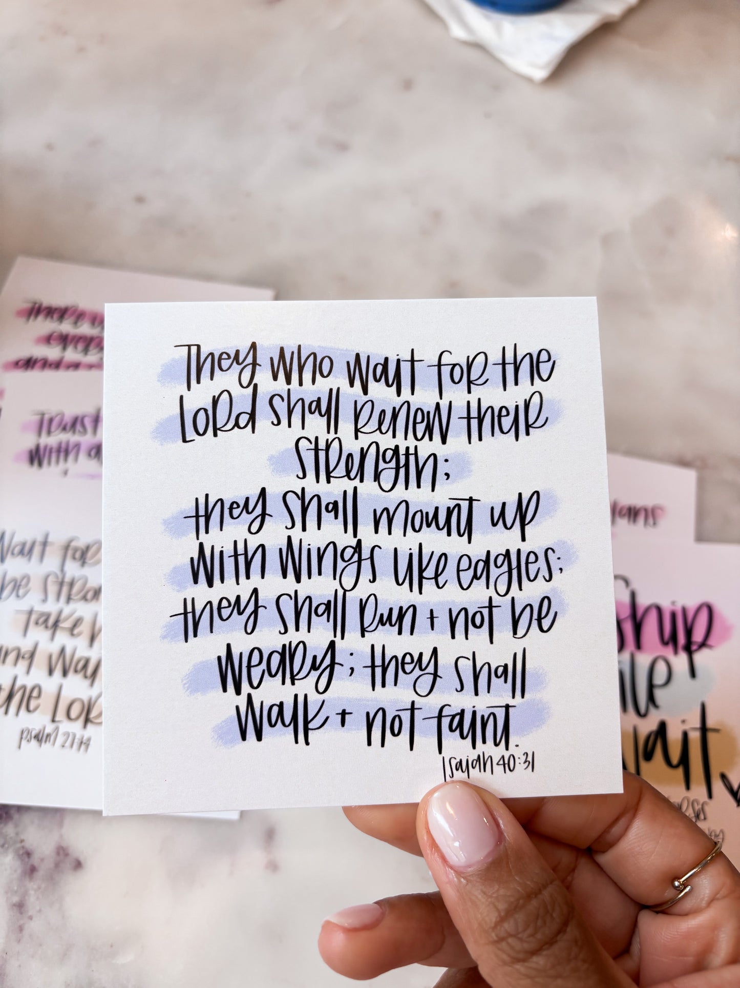 WORSHIP WHILE YOU WAIT SCRIPTURE CARD PACK