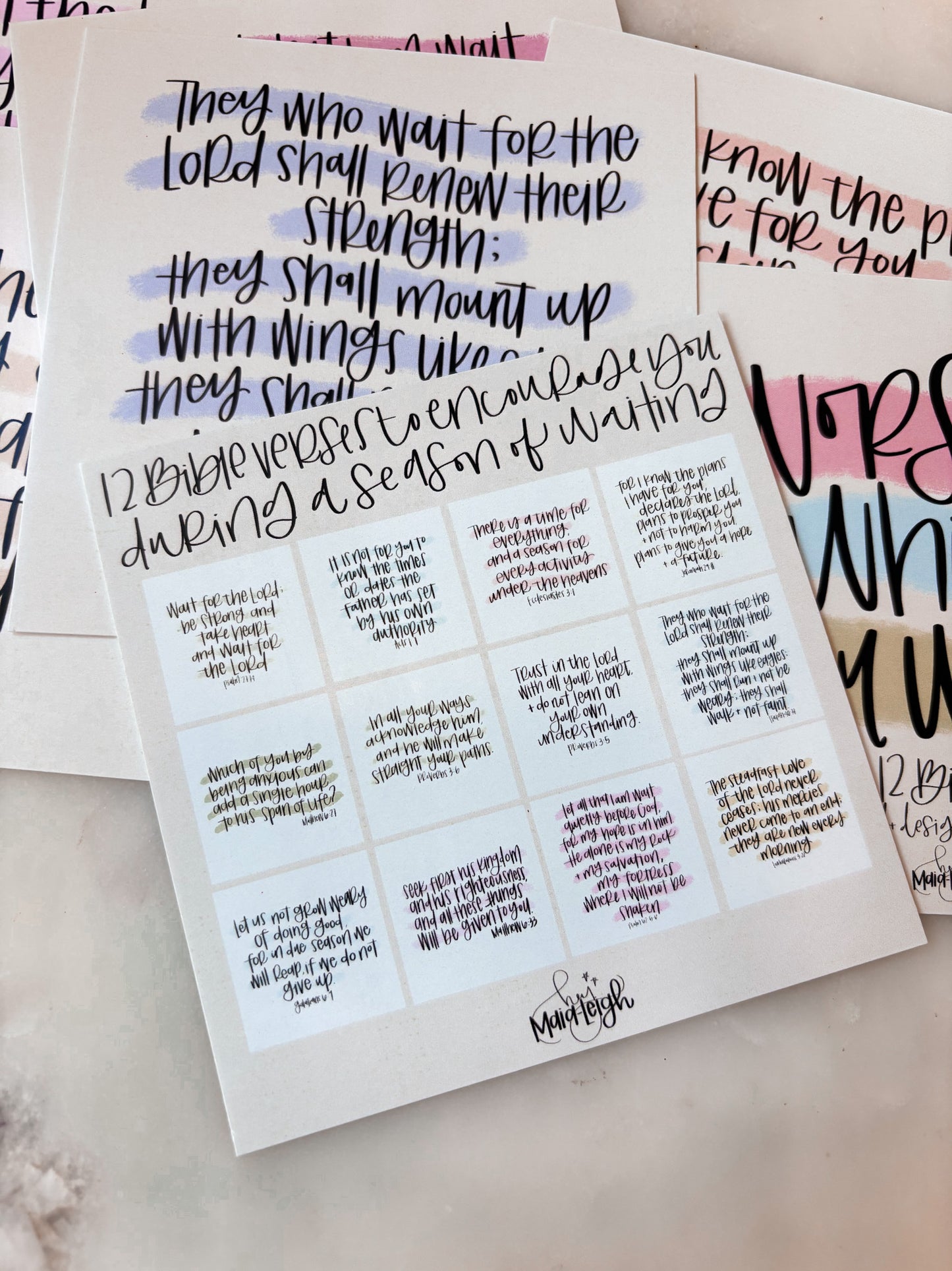 WORSHIP WHILE YOU WAIT SCRIPTURE CARD PACK