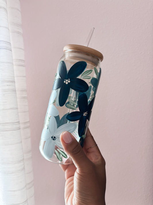BABY GIRL 16OZ GLASS TUMBLER