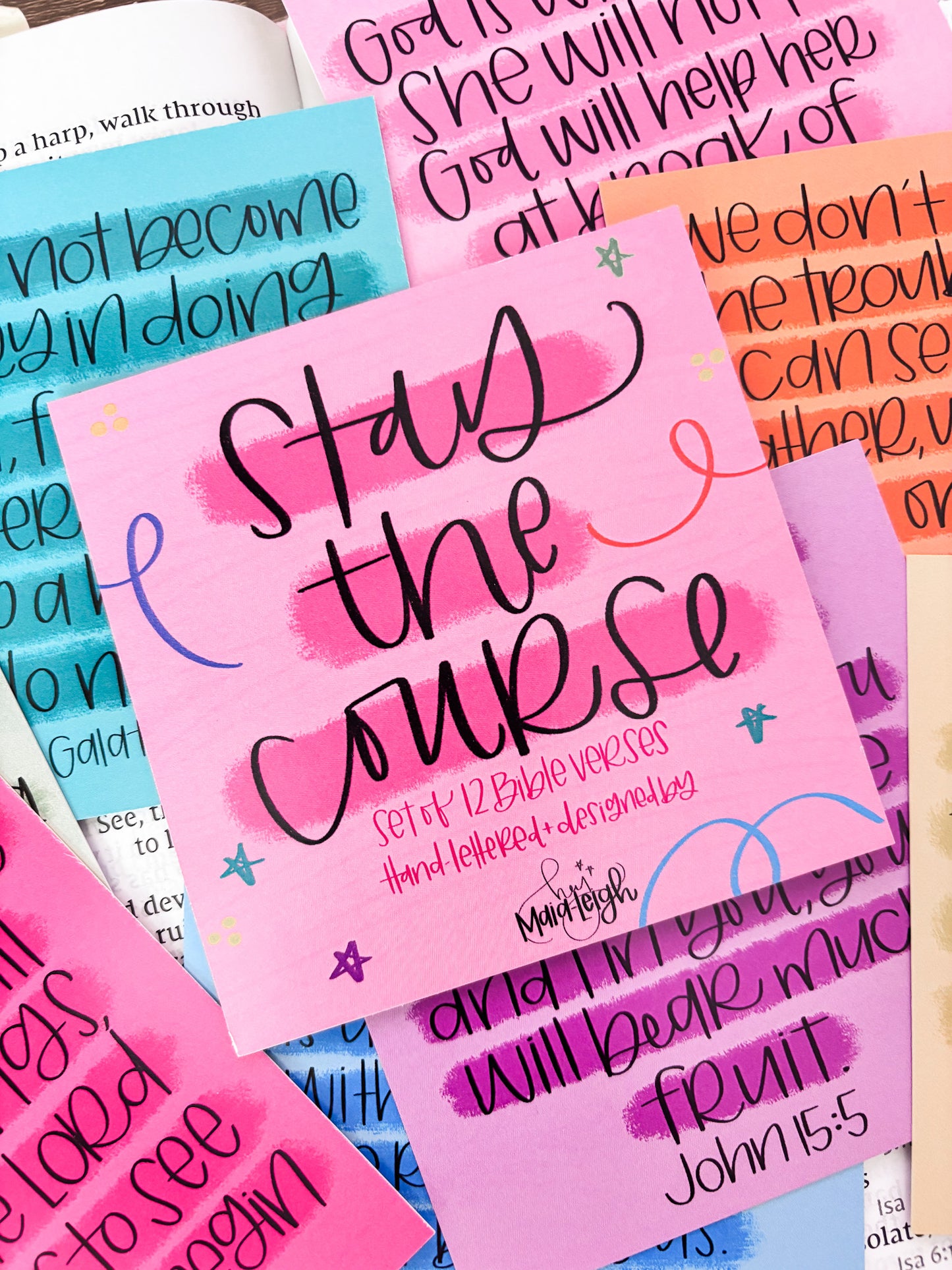 STAY THE COURSE SCRIPTURE CARD PACK