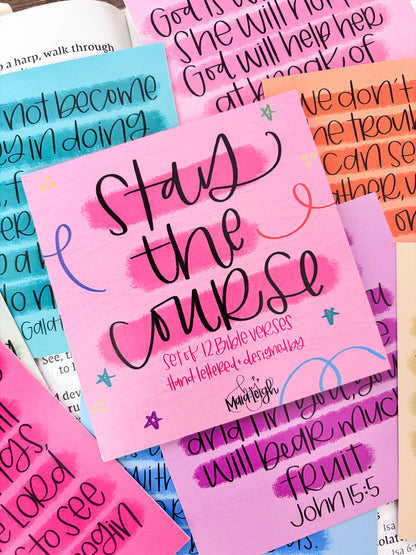 STAY THE COURSE SCRIPTURE CARD PACK