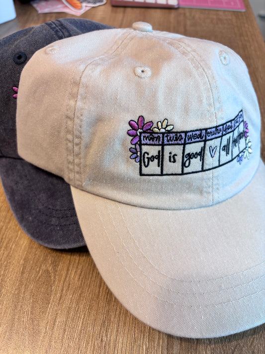 GOD IS GOOD CALENDAR HAT