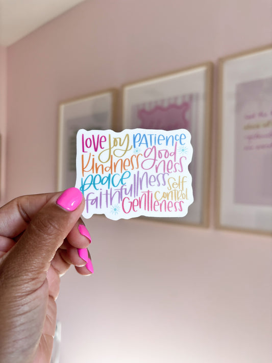 FRUIT OF THE SPIRIT STICKER