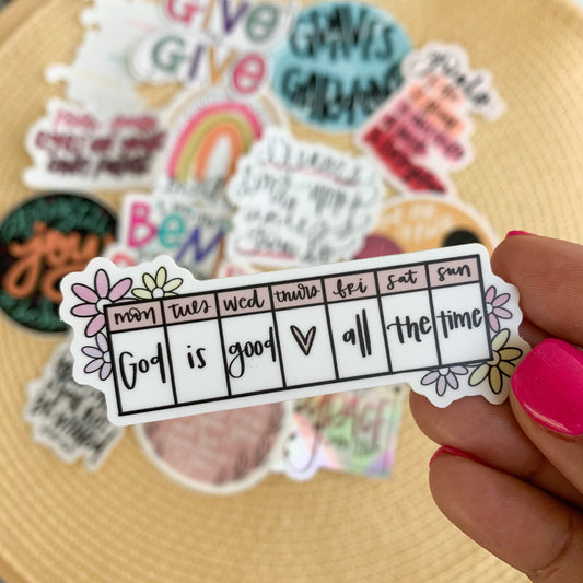 GOD IS GOOD STICKER