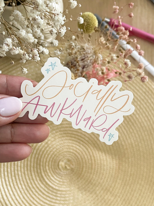SOCIALLY AWKWARD STICKER